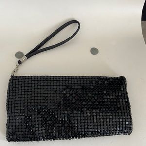 NEVER WORN Black hand purse with subtle sparkly design